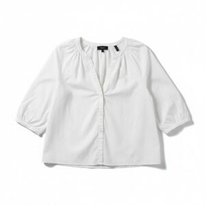 Theory Women's White Button Up shirt Size Large
